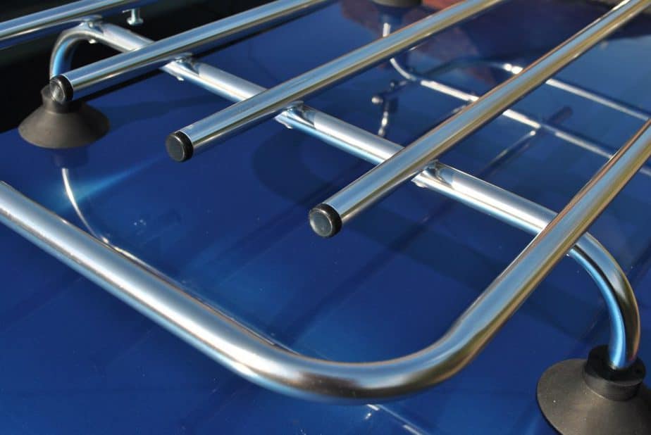 close up of the classic boot rack for the mx5 mk1