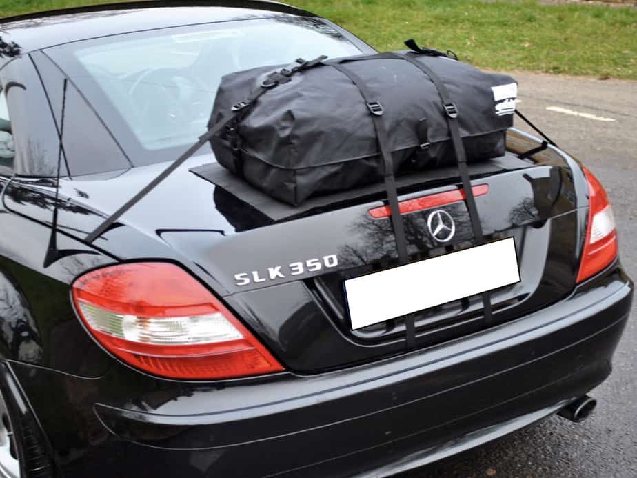 mercedes slk 350 with a boot-bag boot rack fitted