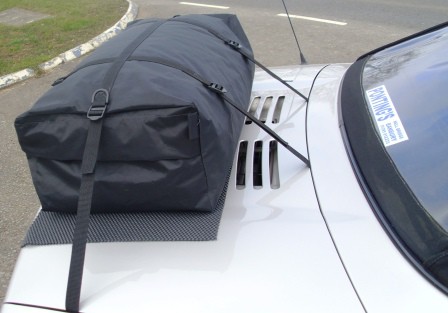 side view of an mgf mgtf with a boot-bag original luggage rack fitted